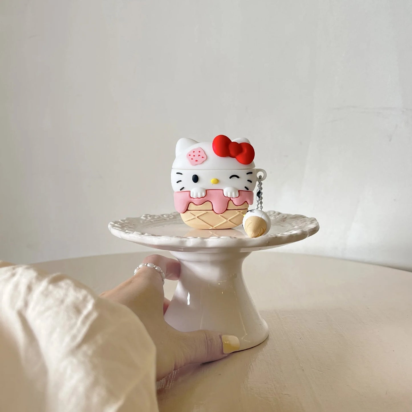 For Airpods Pro 2 Case,Hello Kitty Ice Cream Style For Airpods 3 Case,Soft Silicone Earphone Cover For Airpods Pro Case For Kids - covers4phones