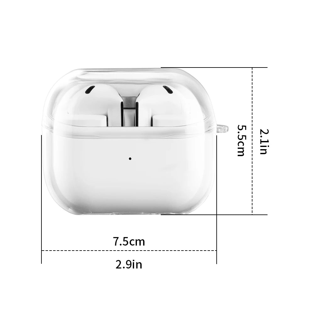 Shockproof Transparent Case For Samsung Galaxy Buds 3 Pro Buds3 Pro Buzz 3 Pro Cover Hard PC Clear Earbuds Accessories Sleeve