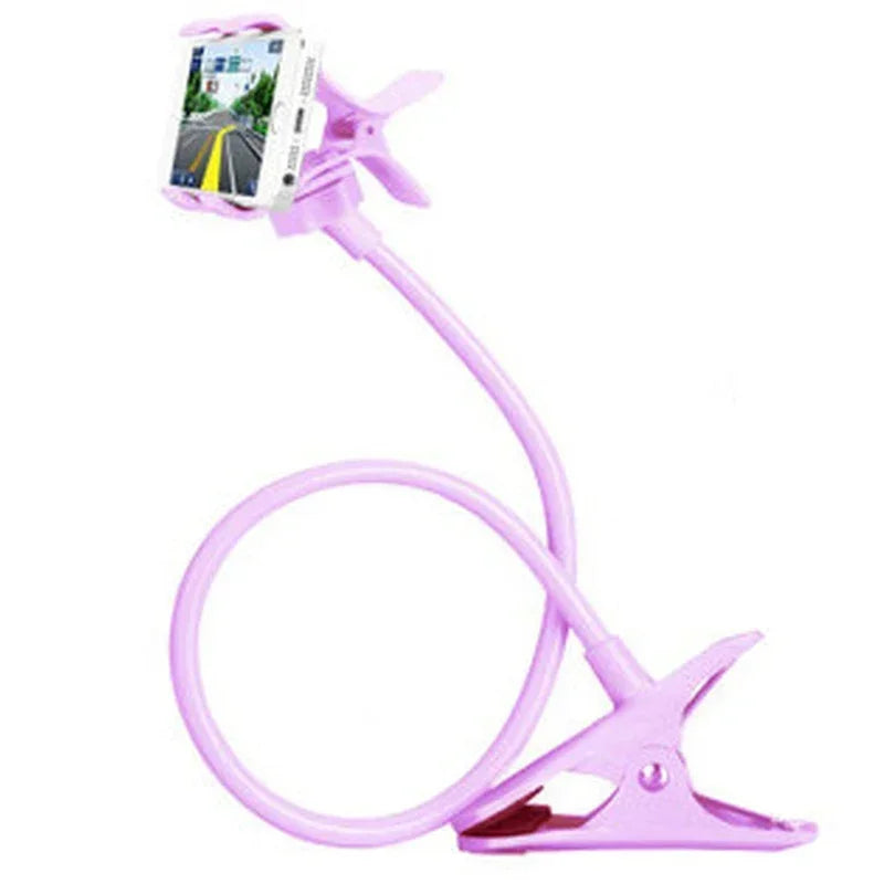 Universal Lazy Mobile Phone Gooseneck Stand Holder Stents Flexible Bed Desk Table Clip Bracket for Phone Flexible Holder Arm - covers4phones
