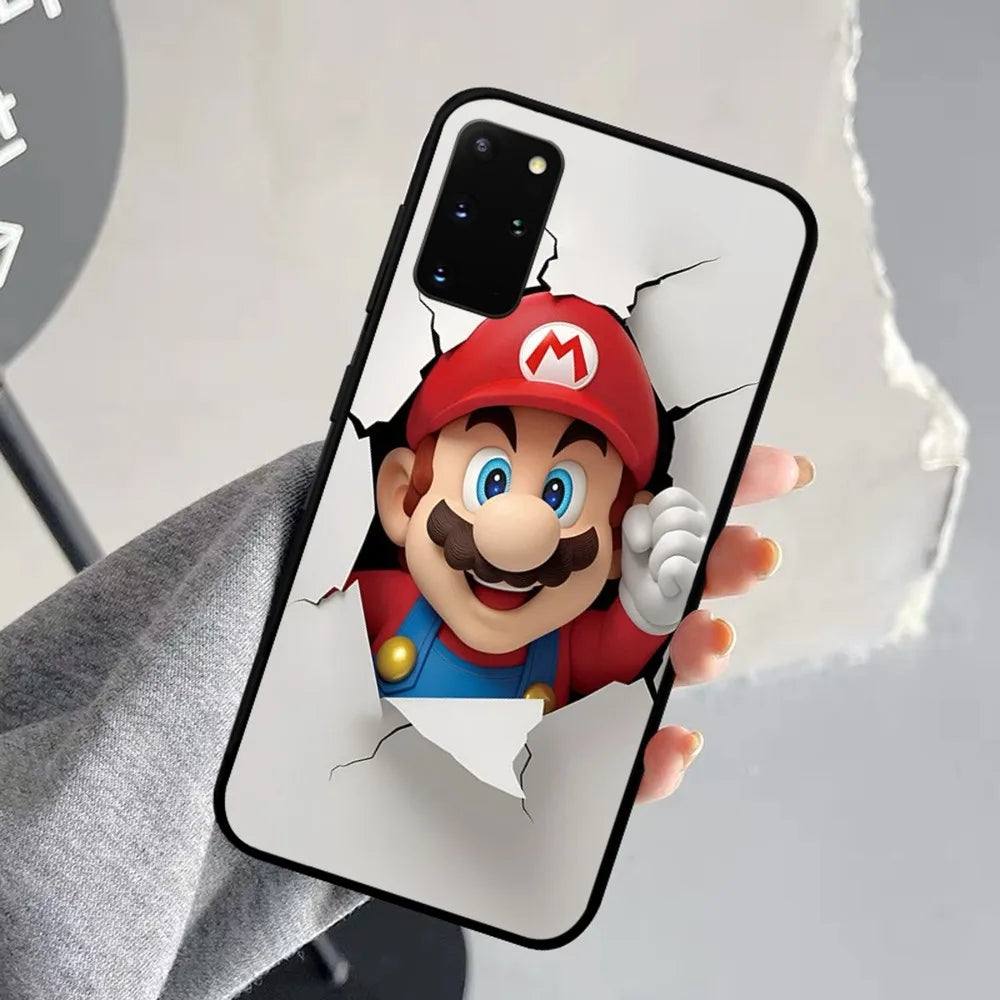 Anime Supers M-Marios Cartoon Phone Case For Samsung S 9 10 20 21 22 23 30 23plus Lite Ultra FE S10lite Fundas - covers4phones