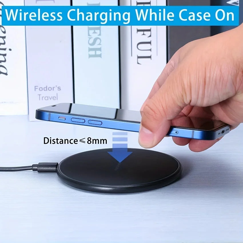 30W Wireless Charger Pad for iPhone 15 14 13 12 Pro Max X Samsung Xiaomi Phone Qi Chargers Induction Fast Charging Dock Station - covers4phones