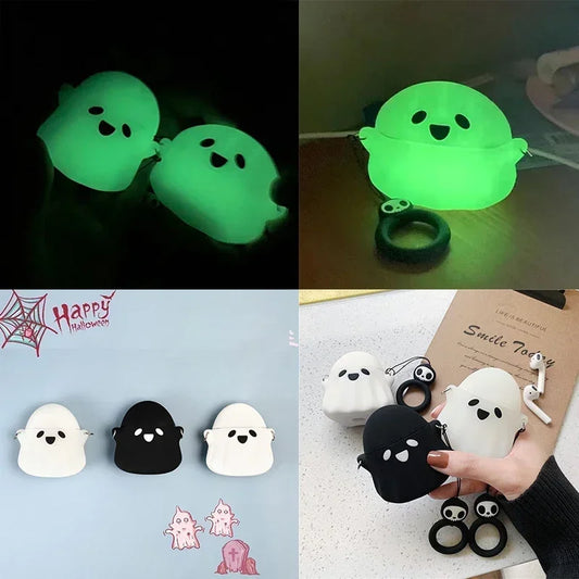 2024 New For Apple AirPods 4 Case Cute 3D Luminous Grimace Bluetooth Silicone Earphone Case for AirPod4 Cover Shell - covers4phones