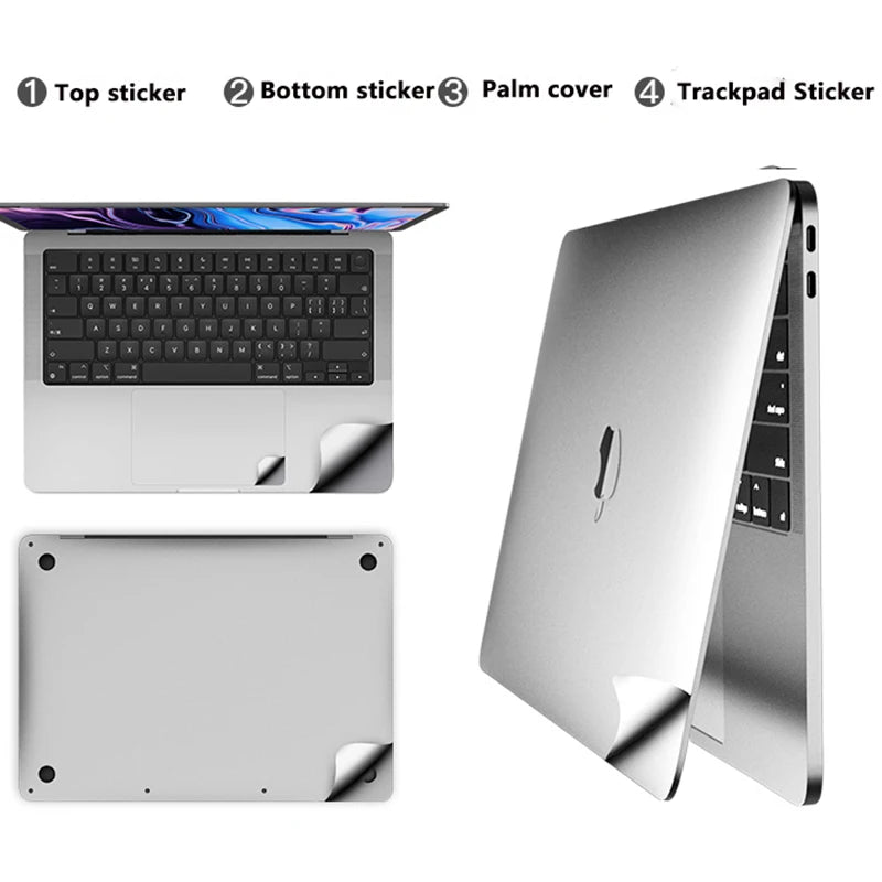 Body Sticker for 2024 MacBook Air 15 A2941 m2 A2681 Pro 13 14 16 M3 m2 A2442 A2337 Touchpad Film/Palm Rest Skin Protective cover - covers4phones