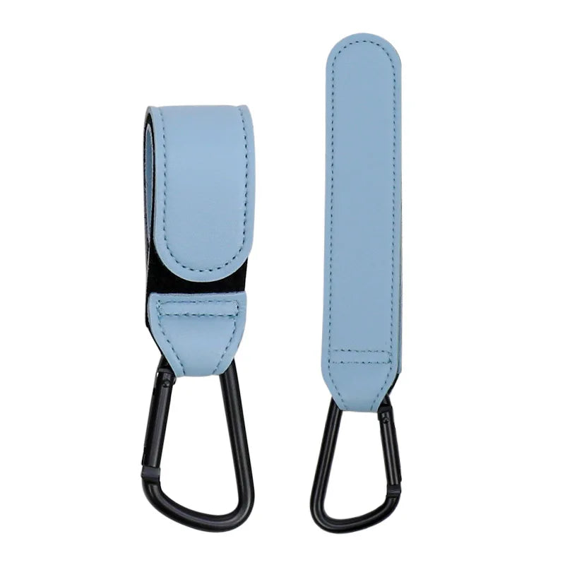 1 PCS PU Leather Baby Bag Stroller Hook 360 Degree Rotatable Multi Purpose Pram Hook Baby Stroller Accessories - covers4phones