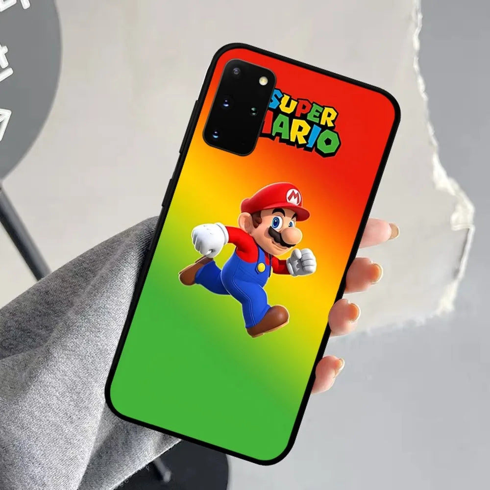 Anime Supers M-Marios Cartoon Phone Case For Samsung S 9 10 20 21 22 23 30 23plus Lite Ultra FE S10lite Fundas - covers4phones