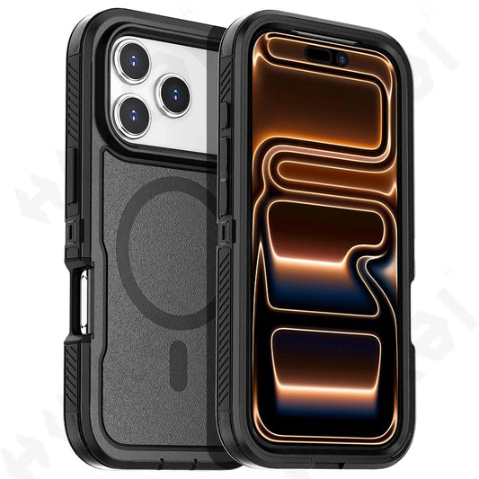 Case For iPhone 17 16 15 14 13 12 11 Pro XR Max Plus Heavy Duty Shockproof Anti-Scratch Rugged Protective with Kickstand Cover
