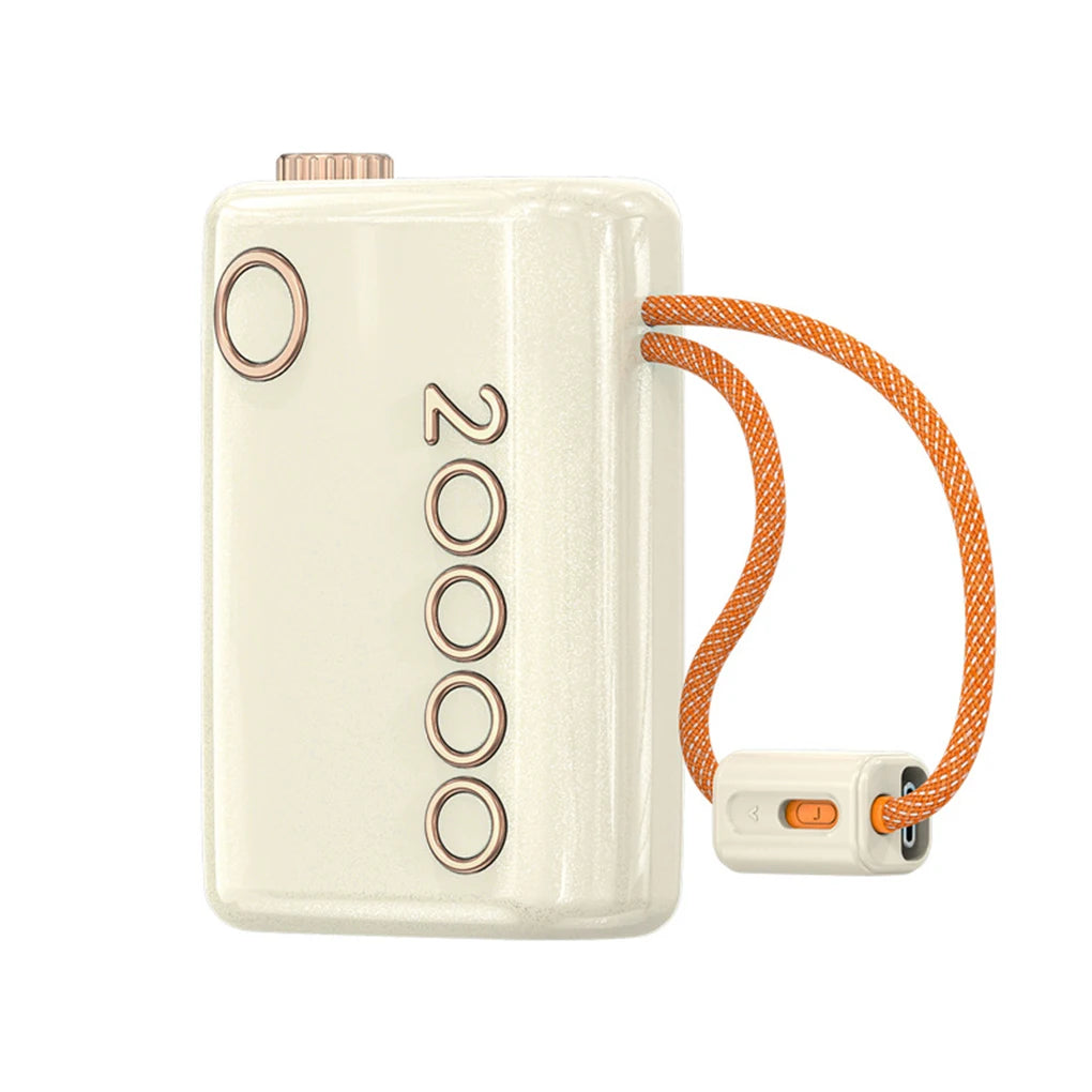 20000mAh 66W Fast Charging Power Bank Built in Cable Hanging Portable Large Capacity