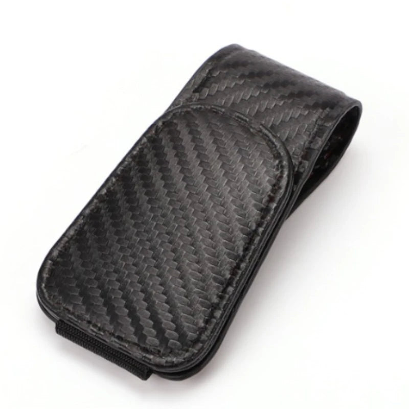 Universal Car Auto Sun Visor Eyeglass Hanger Clip Leather Glasses Holder Magnetic Multi-Function Automobile Accessories Storage - covers4phones
