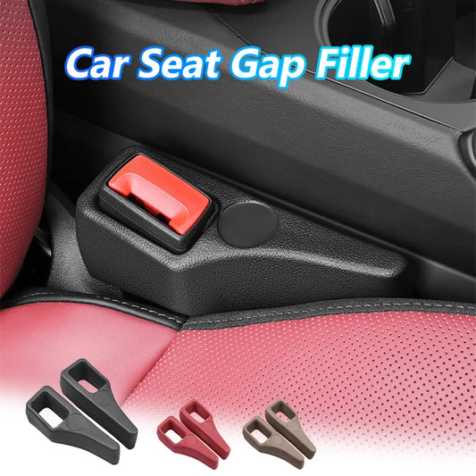 2Pcs Car Seat Gap Filler Odorless Seat Belt Buckle Protector Flexible Seat Side Gap Filling Strip Universal Auto Drop Blocker