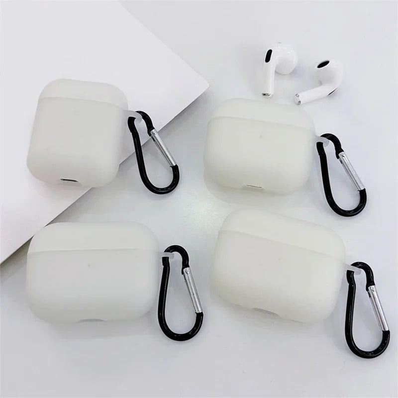Night Light Luminous Silicone Soft Earphone Case for Apple Airpods 3 2 1 Pro 2 Air Pods Pro2 3rd 2rd Generation Headphone Cover