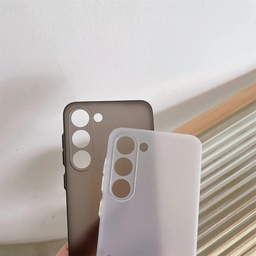 Thin Matte Shockproof Case For Samsung Galaxy S24 S23 S22 Ultra S21 Plus FE A52 A53 A73 A72 A32 A14 A54 Note 20 Ultra TPU Cover - covers4phones
