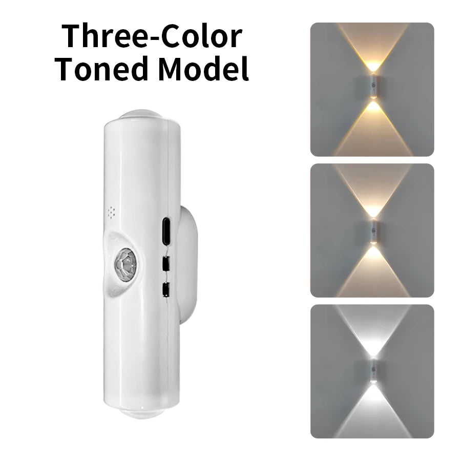 LED Cabinet Lights Motion Sensor Ambient Light Magnetic RGB Rechargeable Wall Sunset Lamp Hallway Stairs Kitchen Night Light