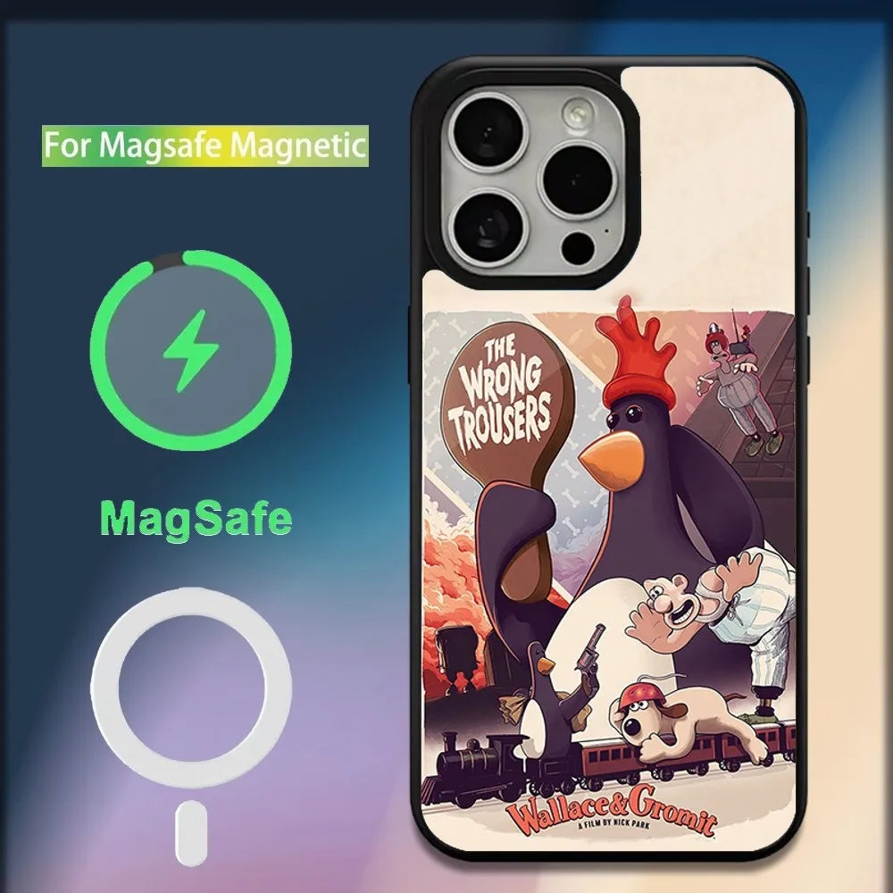 W-WallaceS cute G-Gromit Phone Case For iPhone 16,15,14,13,12,11,Plus,Pro,Max,Mini Magsafe Magnetic Wireless Charging