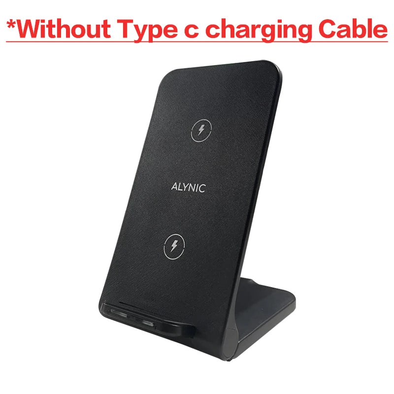 30W Wireless Charger Stand Pad for iPhone 15 14 13 12 11 Pro Samsung Xiaomi Phone Chargers Induction Fast Charging Dock Station - covers4phones