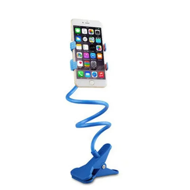 Universal Lazy Mobile Phone Gooseneck Stand Holder Stents Flexible Bed Desk Table Clip Bracket for Phone Flexible Holder Arm - covers4phones