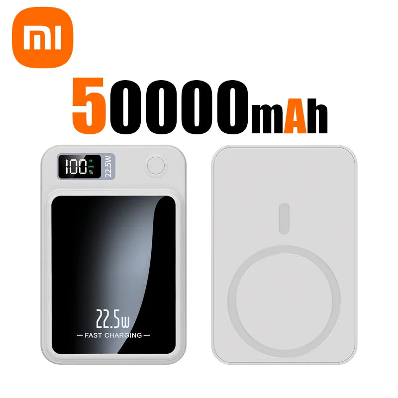 Xiaomi Mijia Magnetic Wireless 100000mAh Power Bank Fast Charger For Magsafe Portable Auxiliary Battery Pack For Iphone Huawei - covers4phones
