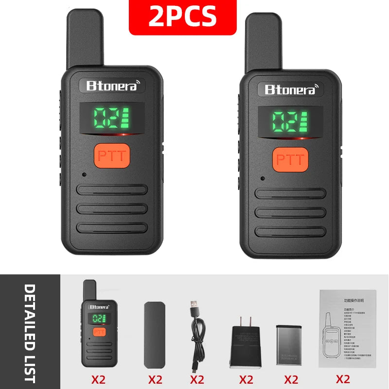 Btonera T1 Mini Walkie Talkie pmr 446 Profesional Walkie Talkies Largo Alcance mini Radio Wolkie Tokie Walkies de Largo Alcance