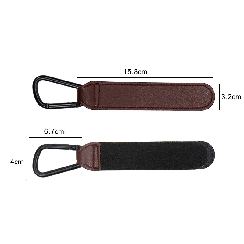 1 PCS PU Leather Baby Bag Stroller Hook 360 Degree Rotatable Multi Purpose Pram Hook Baby Stroller Accessories - covers4phones