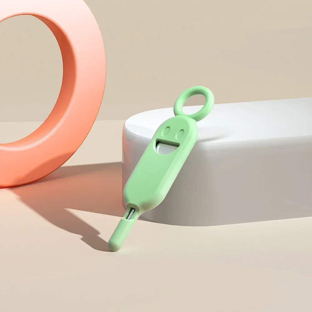 2 IN 1 SIM Card Removal Needle Pin with Protector Holder Anti-Lost Phone SIM Cards Storage Case Tray Ejector Needle Opener - covers4phones