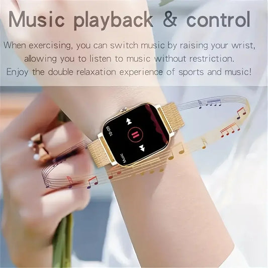 KESHUYOU 2025 New Smart Watch Bluetooth Talking Blood Oxygen/Blood Pressure Monitor Smart Watch for Women Men Holiday Gift