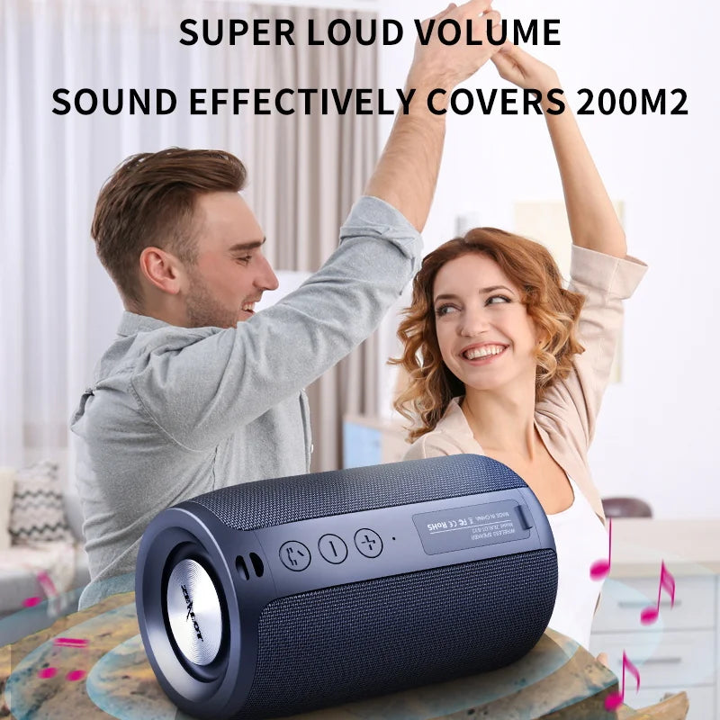 Zealot-S32 Wireless Speaker Outdoor Portable Subwoofer Speaker, Waterproof IPX 6, Dual Pairing,1800mAh Battery - covers4phones