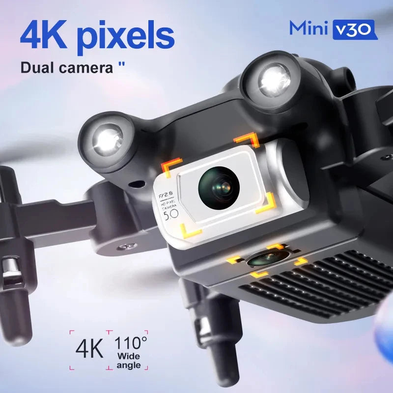 XIAOMI 4DRC V30 Mini Drone with Camera HD 4K 1080P FPV RC Drones Profesional Five-sided Obstacle Avoidance Helicopter Drone Toy - covers4phones