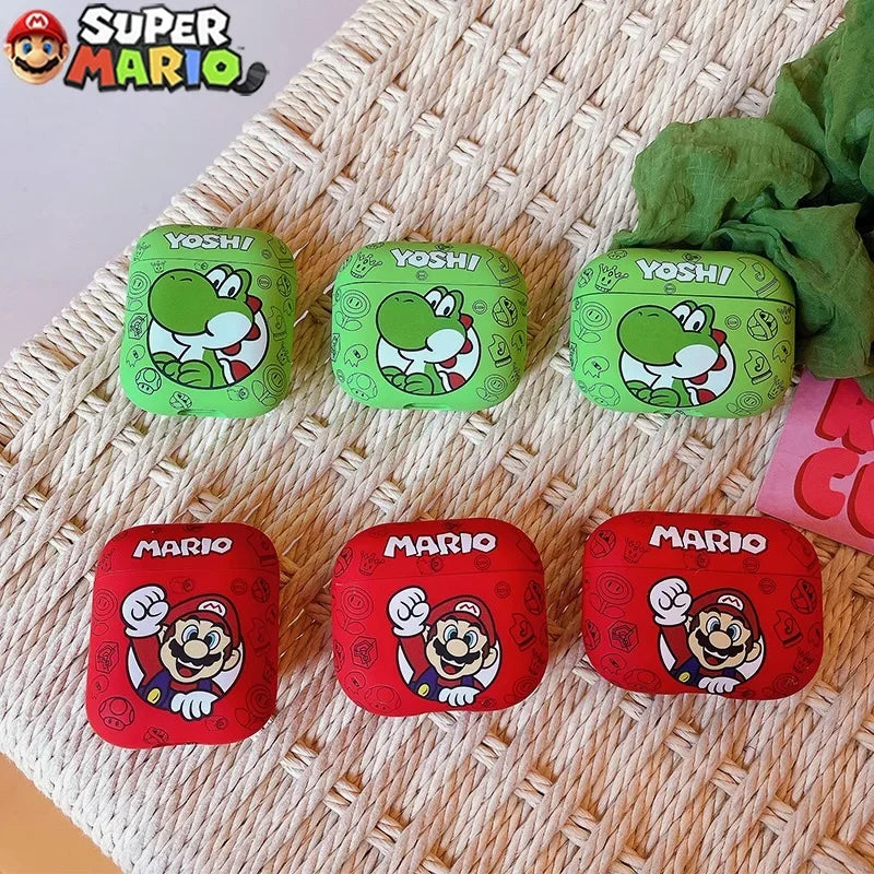 Super Mario Bros Protective Cover for AirPods 3 2 1 Case Yoshi Apple AirPods Pro 2 Decorations IPhone Earphone Accessories Gifts - covers4phones