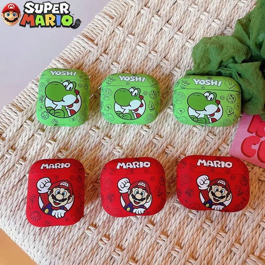 Super Mario Bros Protective Cover for AirPods 3 2 1 Case Yoshi Apple AirPods Pro 2 Decorations IPhone Earphone Accessories Gifts - covers4phones