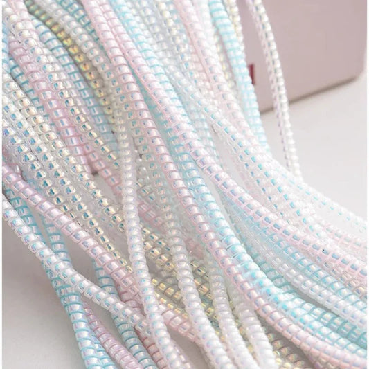 1.6M USB Charging Data Line Cable Protector Wire Cord Protection Spring Wrap Cable Winder Organizer Home Desk Accessories - covers4phones