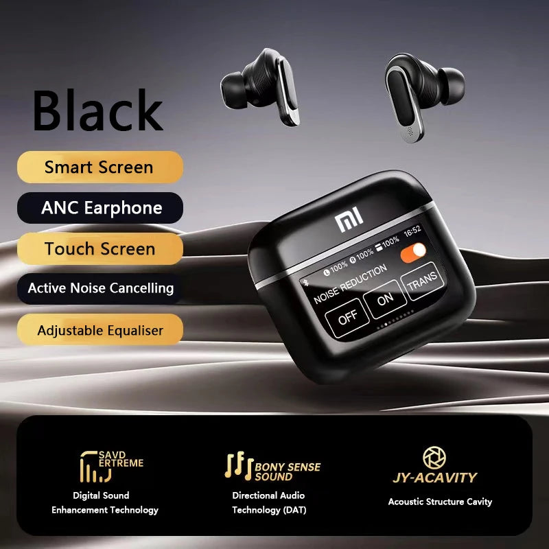 Xiaomi TWS V8 ANC+ENC Earphone True Wireless Bluetooth Noise Cancelling Headphone In Ear Touch Screen Headset With Mic Earbuds - covers4phones