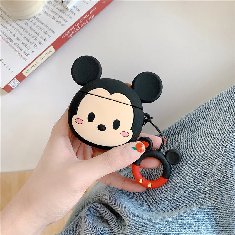 3D Cartoon Silicone Case for Airpods 1 2 3 Pro Wireless Earphone Protective Cover for Airpods Pro2 with Hook - covers4phones