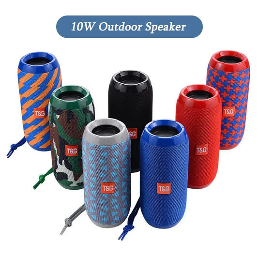 T&G TG117 Portable Bluetooth Speaker Outdoor Wireless Woofer Free Call /FM/TF Card/USB Flash Drive Connect Mobile Phone/Tablet - covers4phones