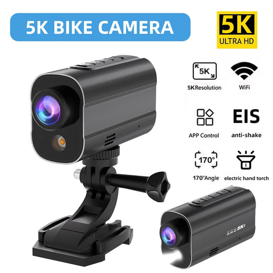 5K Action Camera 30M Waterproof Sport Camera Mini Outdoor Bike Motorcycle Helmet Camera EIS Anti Shake DV Car Video Recorder - covers4phones