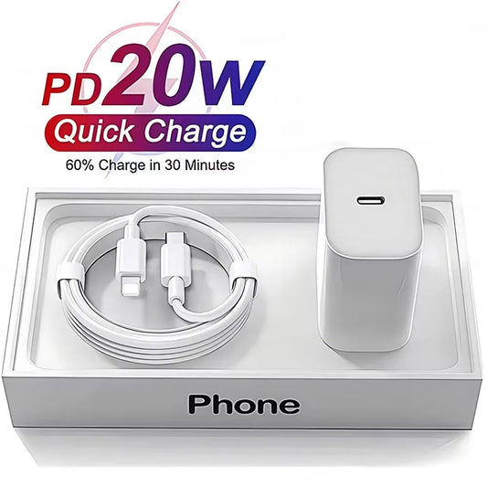 20W Pd Snellader Snel Opladen Type C Snel Opladen Voor Iphone 14 13 12 11 Pro Max 8 Plus Xr Telefoon Adapter Telefoon Accessoire - covers4phones