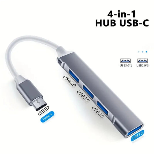 USB HUB 3.0 Extender 4 Port Splitter Adapter OTG Docking Station For Phone Macbook Pro 13 15 Air PC Laptop Computer Hub - covers4phones