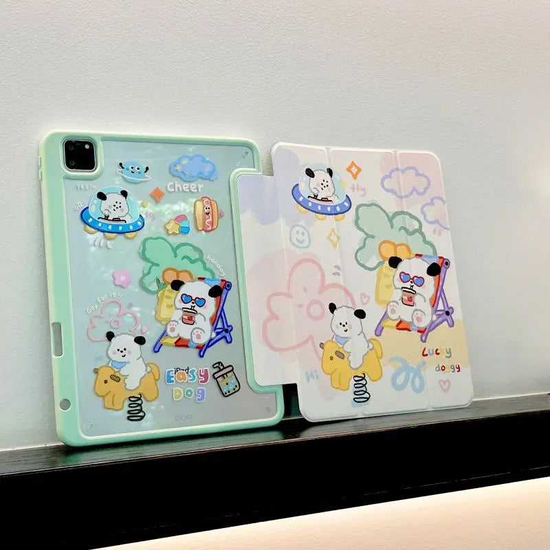 Tulip Case for New iPad Pro 12.9 inch 6th/5th/4th/3rd Generation iPad Pro 11 Air 4 Air 5 2022 Smart Cover with Pencil Holder - covers4phones