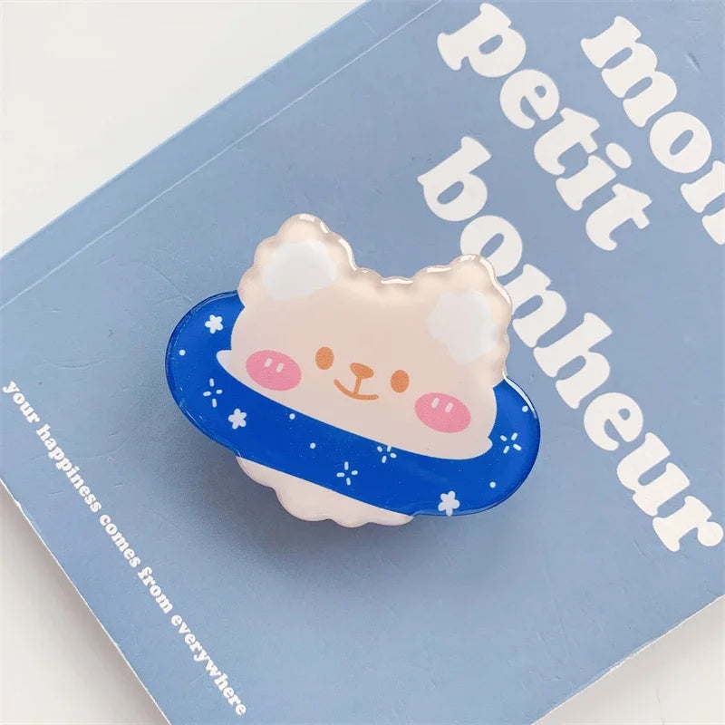 Cartoon Animal Folding Mobile Phone Grip Holder Socket Pocket Support for IPhone Samsung Finger Ring Griptok Expanding Bracket