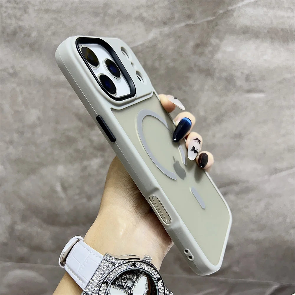 Matte Translucent Frosted Shockproof Magnetic Phone Case For iPhone 17 Air 16 15 14 13 12 17 Pro Max Magsafe Must-Haves Cover