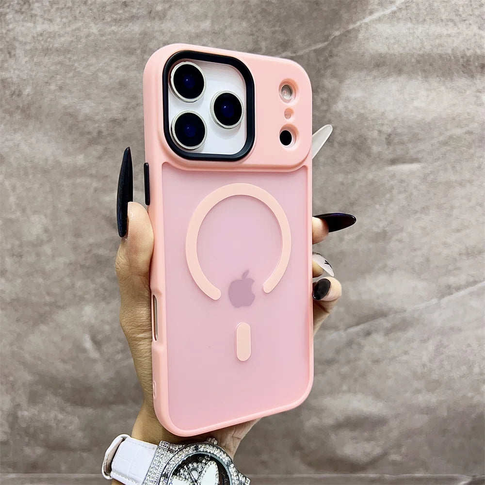 Matte Translucent Frosted Shockproof Magnetic Phone Case For iPhone 17 Air 16 15 14 13 12 17 Pro Max Magsafe Must-Haves Cover