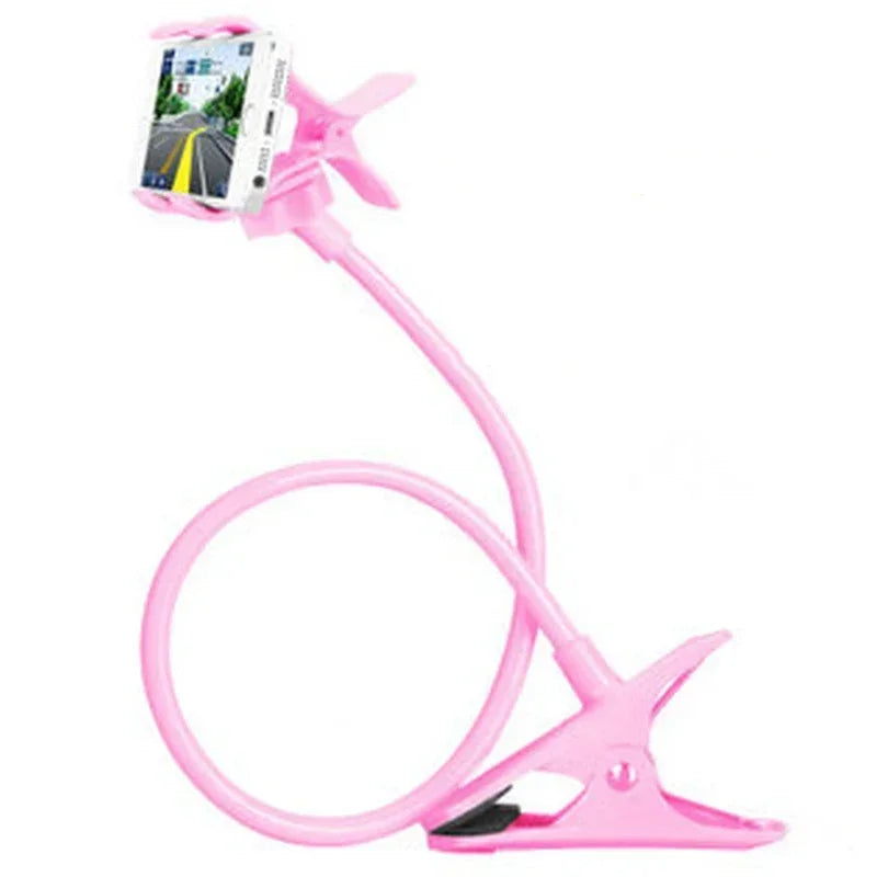 Universal Lazy Mobile Phone Gooseneck Stand Holder Stents Flexible Bed Desk Table Clip Bracket for Phone Flexible Holder Arm - covers4phones