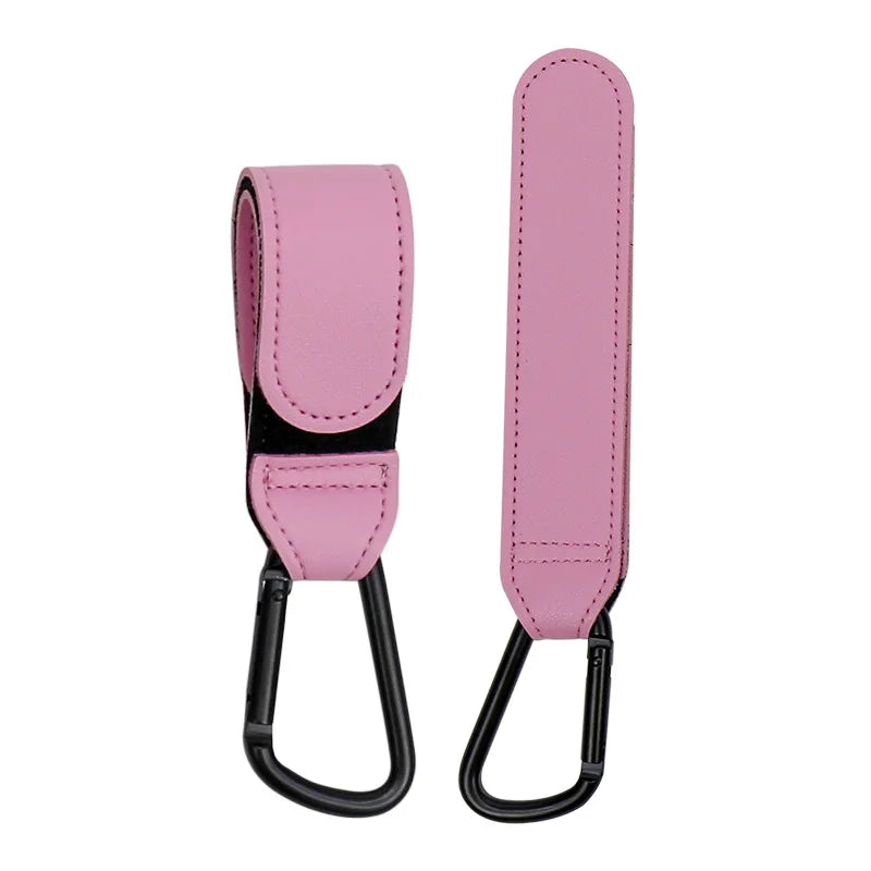 1 PCS PU Leather Baby Bag Stroller Hook 360 Degree Rotatable Multi Purpose Pram Hook Baby Stroller Accessories - covers4phones