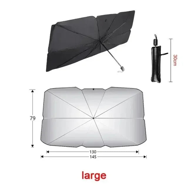 Car Sunshade Umbrella For Auto Shading Car Sun Shade Protector Parasol Summer Sun Interior Windshield Protection Curtain