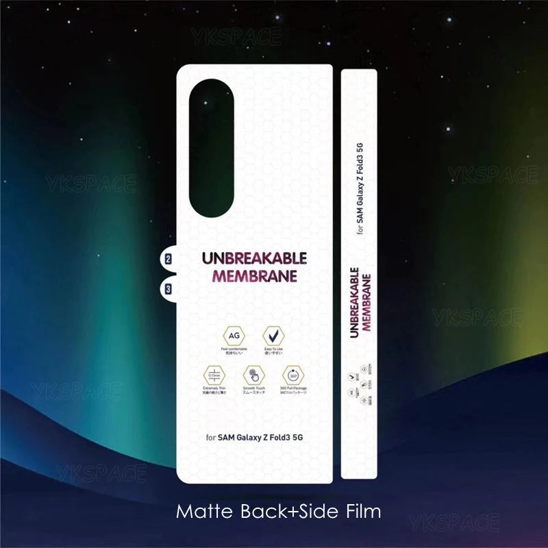 Front Back Soft Hydrogel Matte Film For Samsung Galaxy Z Fold 2 3 4 5 6 SE W21 W22 W23 W24 W25 Clear Frosted Screen Protector