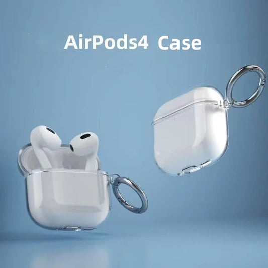 Clear Earphone Case Compatible For Apple AirPods 4 Generation Protective Case Cover For AirPods 4 TPU protective case - covers4phones