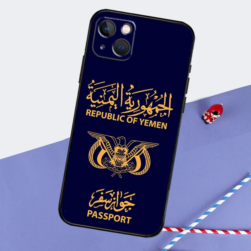 Yemen Flag Phone Case For iPhone 16 15 11 12 13 14 Pro Max Mini XS XR X 7 8 Plus Soft TPU Cover - covers4phones