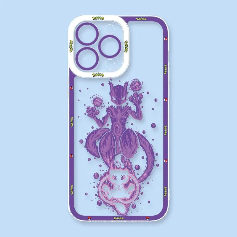 Anime P-Pokemon Soft Silicone Case For Samsung Galaxy S24 S23 S22 Ultra S21 S20 FE Note 20 10 Plus A15 A25 A35 A55 Clear Cover - covers4phones