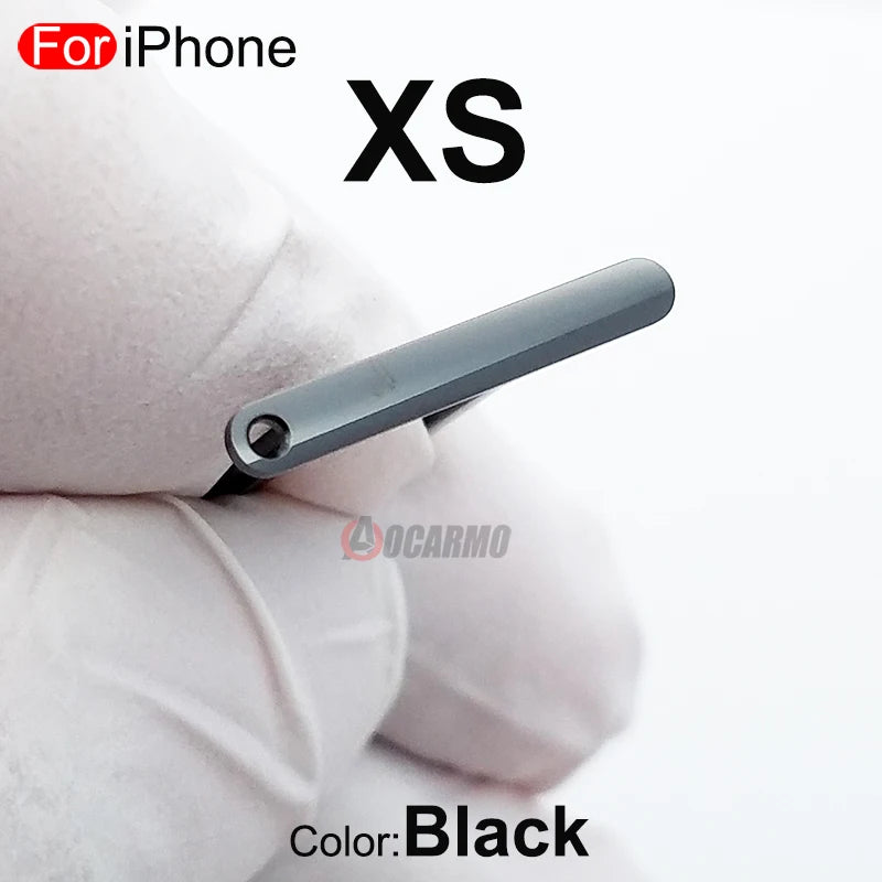 1Pcs/Lot For Apple iPhone X XS Max SIM Card Tray Stainless Steel Drawer Holder Single Dual Slot Replacement Parts - covers4phones
