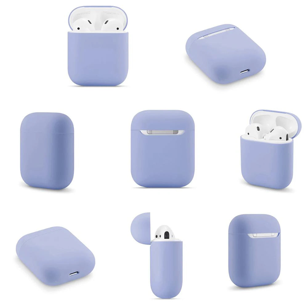Ultra-thin Silicone Cases For Apple AirPods 2 Generation Wireless Earphone Protective Cover Box For Air Pods 1 Case Accessories - covers4phones