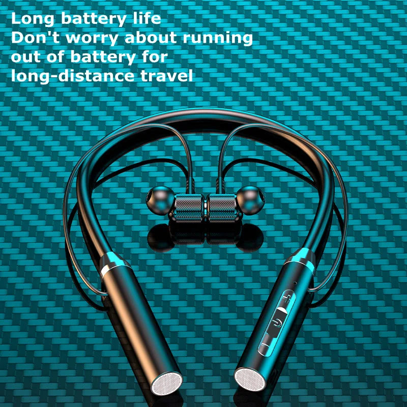 # Hanging Neck Wireless Bluetooth Headset Magnetic Suction Wireless Headphones Stereo Noise Reduction Sports Bluetooth Earphones - covers4phones