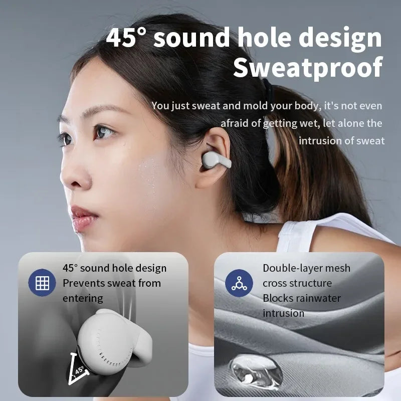 Xiaomi Mijia Original OWS Clip-on Wireless Earphones Low Latency ENC Noise Cancel Headset Long Life Game Bluetooth Headphones - covers4phones